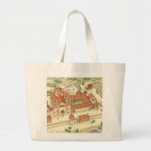 Romanesque Abbey. Model Grote Tote Bag (Voorkant)