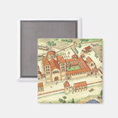 Romanesque Abbey Model Magneet (Voorkant / Achterkant)