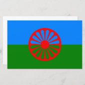 Romani Flag Briefpapier (Voorkant / Achterkant)