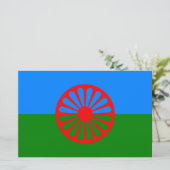 Romani Flag Briefpapier (Staand voorkant)