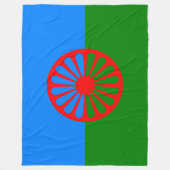 Romani Flag Fleece Deken (Voorkant)