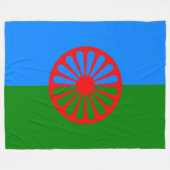 Romani Flag Fleece Deken (Voorkant (Horizontaal))