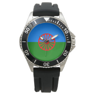 Romani Flag Horloge