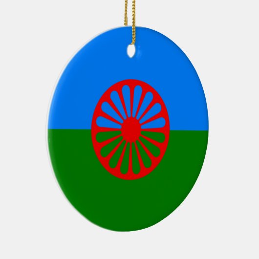 Romani Flag Keramisch Ornament (Rechts)