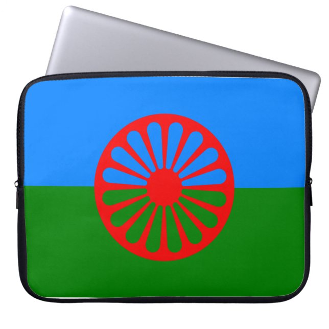 Romani Flag Laptop Sleeve (Voorkant)