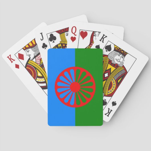 Romani Flag Pokerkaarten (Achterkant)