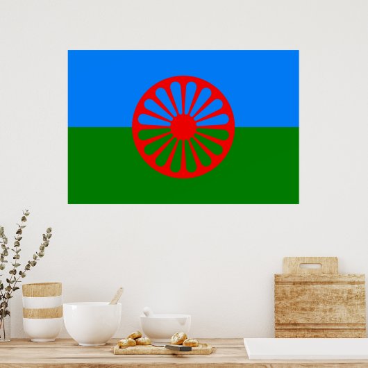 Romani Flag Poster (Keuken)
