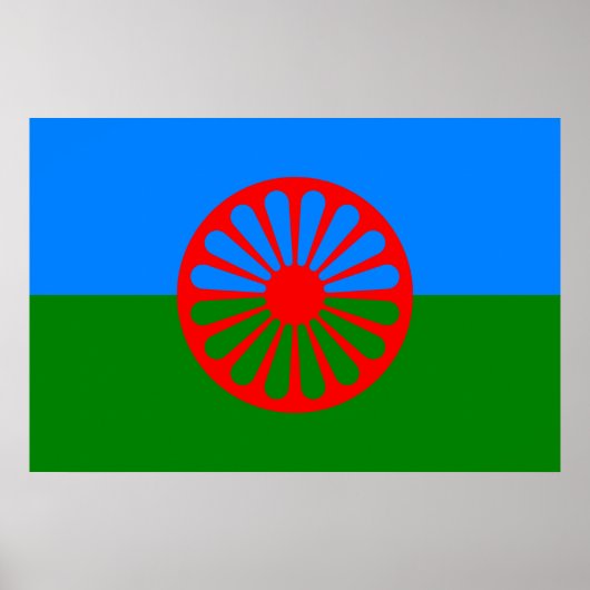 Romani Flag Poster (Voorkant)