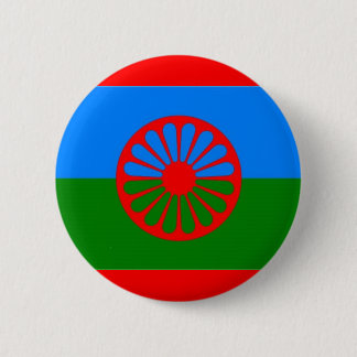 ROMANI FLAG RONDE BUTTON 5,7 CM
