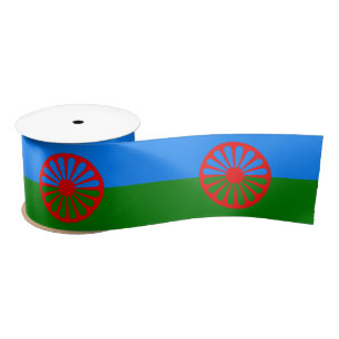 Romani Flag Satijnen Lint