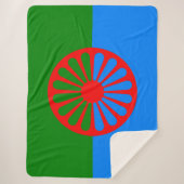 Romani Flag Sherpa Deken (Voorkant)