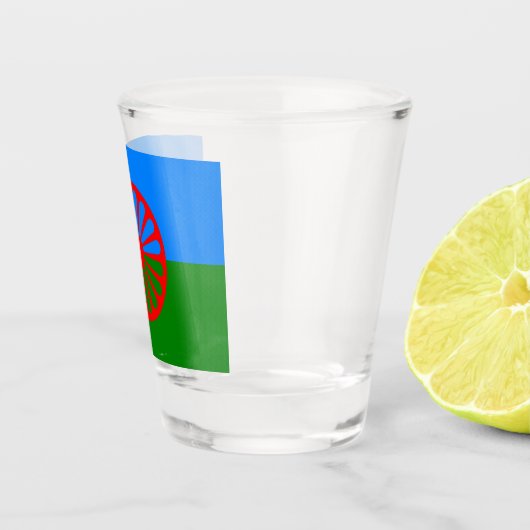 Romani Flag Shot Glas (Rechts)