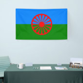 Romani Flag Spandoek (Beurs)