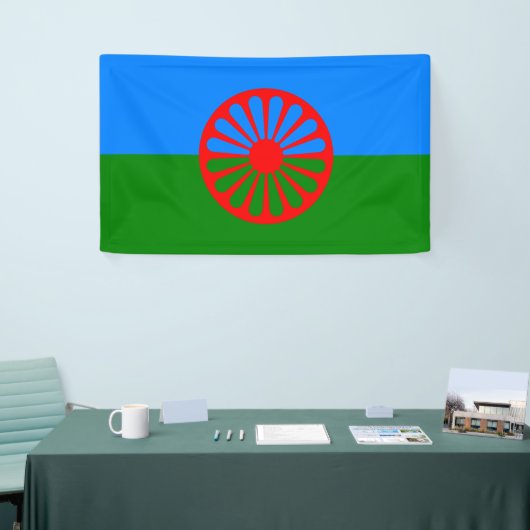 Romani Flag Spandoek (Beurs)
