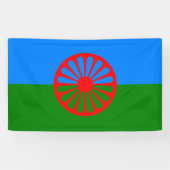 Romani Flag Spandoek (Horizontaal)