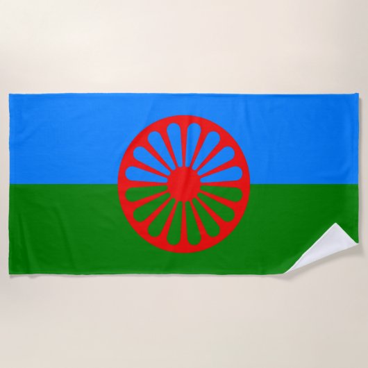 Romani Flag Strandlaken (Voorkant)