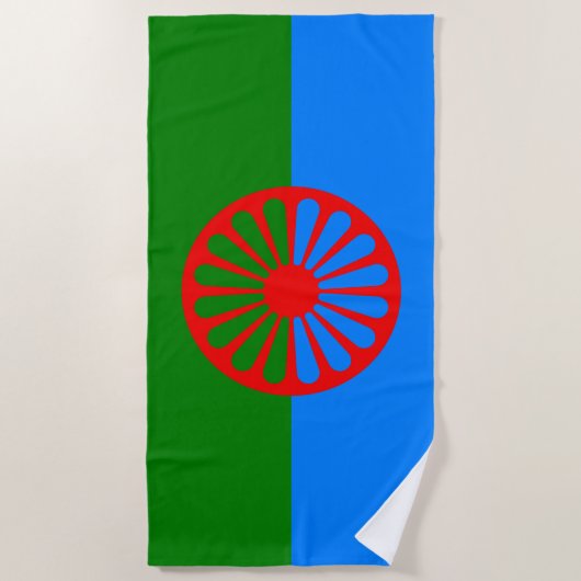 Romani Flag Strandlaken (Voorkant)