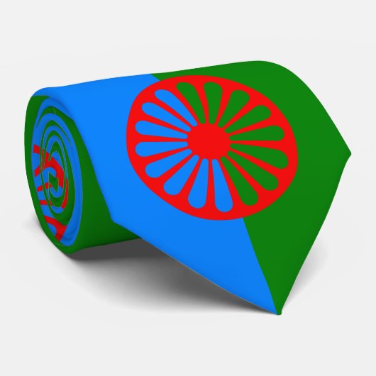 Romani Flag Stropdas (Opgerold)
