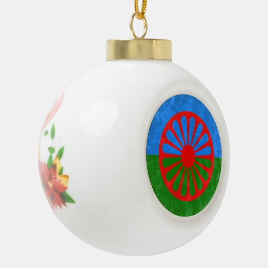 Romani Keramische Bal Ornament (Links)