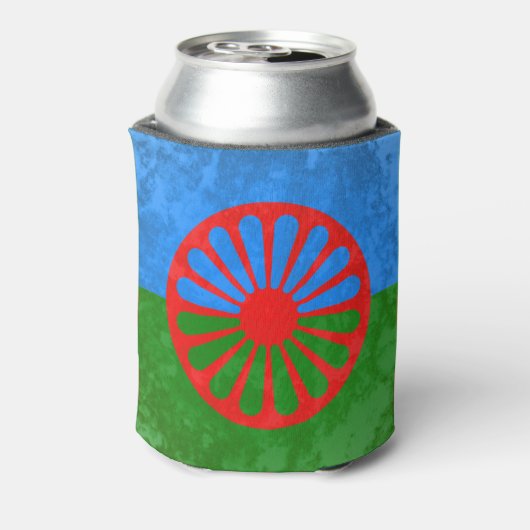 Romani vlag blikjeskoeler (Blikje Achterkant)