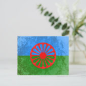 Romani vlag briefkaart (Staand voorkant)