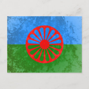 Romani vlag briefkaart