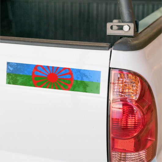 Romani vlag bumpersticker (Op Truck)