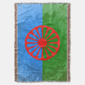 Romani vlag deken (Voorkant Verticaal)
