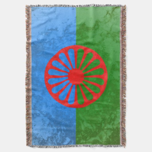 Romani vlag deken (Voorkant Verticaal)