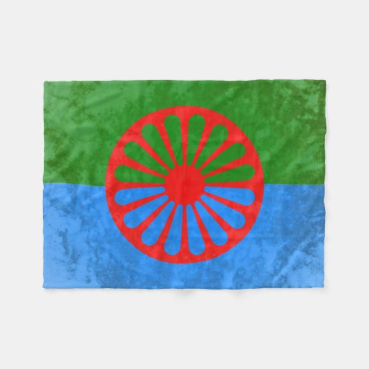Romani vlag fleece deken (Voorkant (Horizontaal))