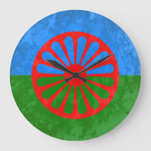 Romani vlag grote klok