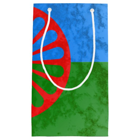 Romani vlag klein cadeauzakje (Voorkant)
