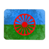 Romani vlag magneet (Horizontaal)