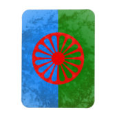Romani vlag magneet (Verticaal)