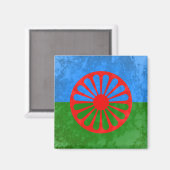 Romani vlag magneet (Voorkant / Achterkant)