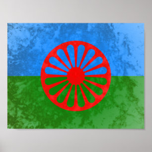 Romani vlag poster