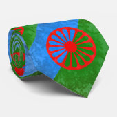 Romani vlag stropdas (Opgerold)