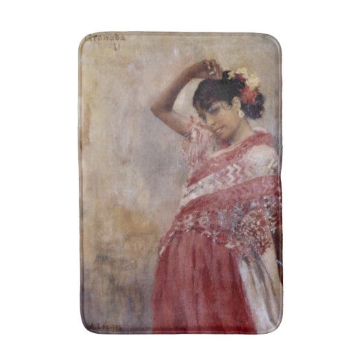 Romani Zigeuner Vrouw Dansen (door Albert Edelfelt Badmat (Voorkant Verticaal)