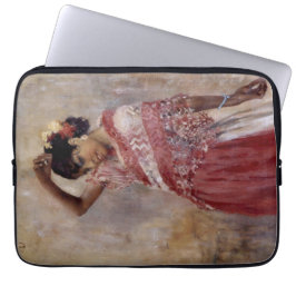 Romani Zigeuner Vrouw Dansen (door Albert Edelfelt Laptop Sleeve