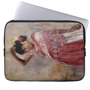 Romani Zigeuner Vrouw Dansen (door Albert Edelfelt Laptop Sleeve