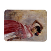 Romani Zigeuner Vrouw Dansen (door Albert Edelfelt Magneet (Horizontaal)