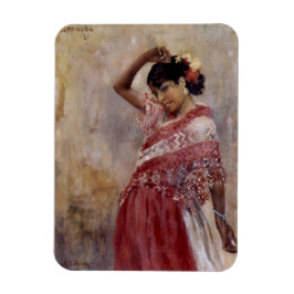 Romani Zigeuner Vrouw Dansen (door Albert Edelfelt Magneet