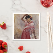 Romani Zigeuner Vrouw Dansen (door Albert Edelfelt Servet (Insitu)