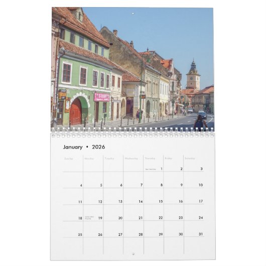 Romania 2026 calendar kalender (Jan 2026)