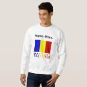 Romania and Romanian Flag Personalized  Trui (Voorkant volledig)