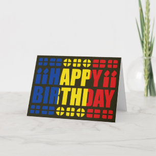 Romania Flag Birthday Card Kaart