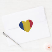 Romania flag hart sticker (Envelop)