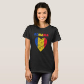 Romania Flag Holiday Romania Heart Romanian Flag T-shirt (Voorkant volledig)