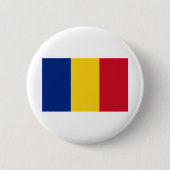 România - Roemeense vlag Ronde Button 5,7 Cm (Voorkant)