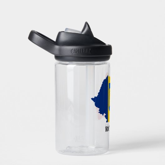 Romania Silhouette, labeled, Waterfles (Rechts)